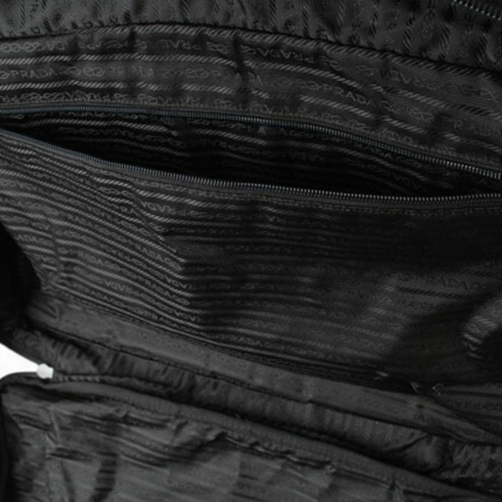 Prada Black Nero Nylon Boston Bag Shoulder Bag
