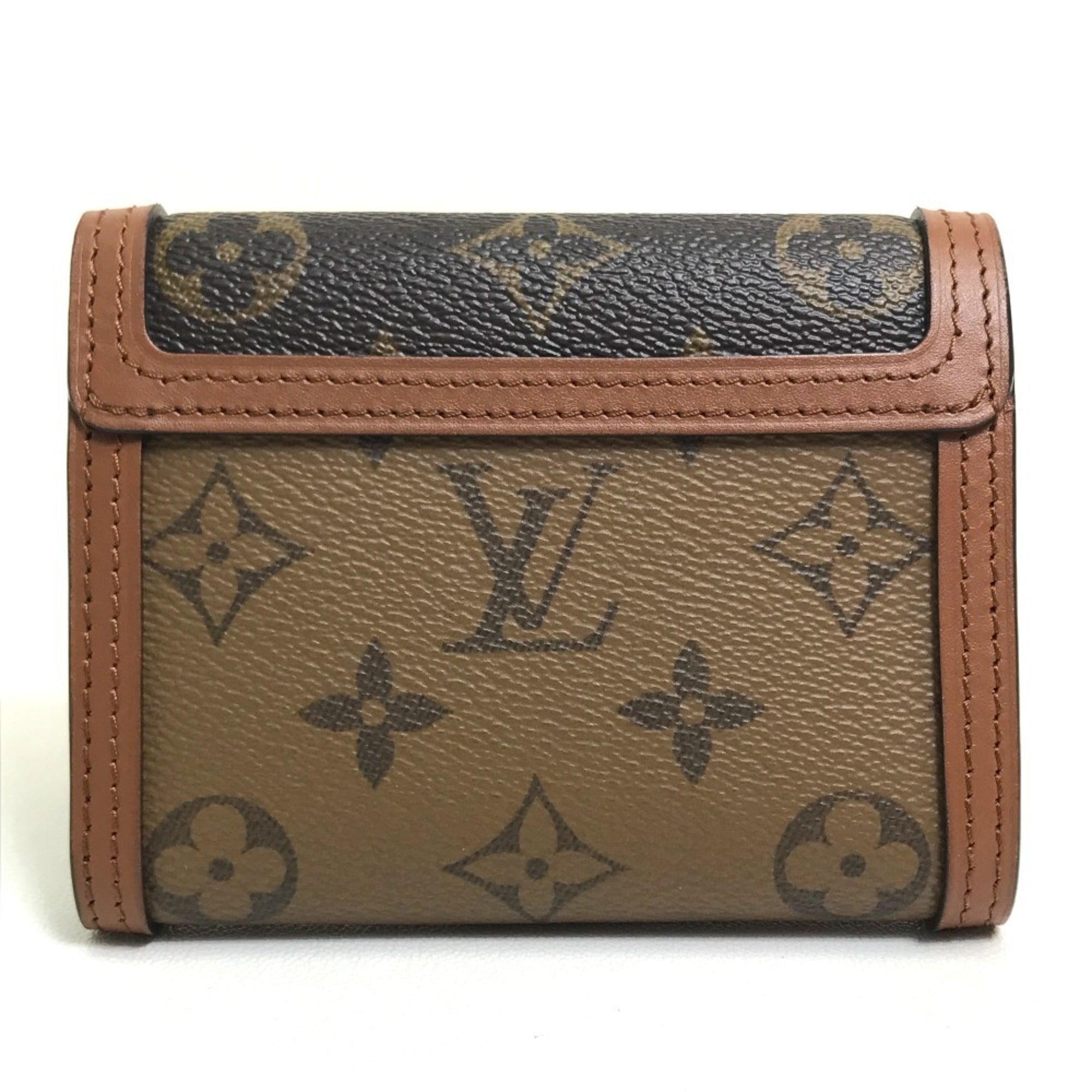 Louis Vuitton Monogram Reverse Brown Monogram Monogram Reverse Monogram Reverse Monogram Wallet (Tri-Fold)