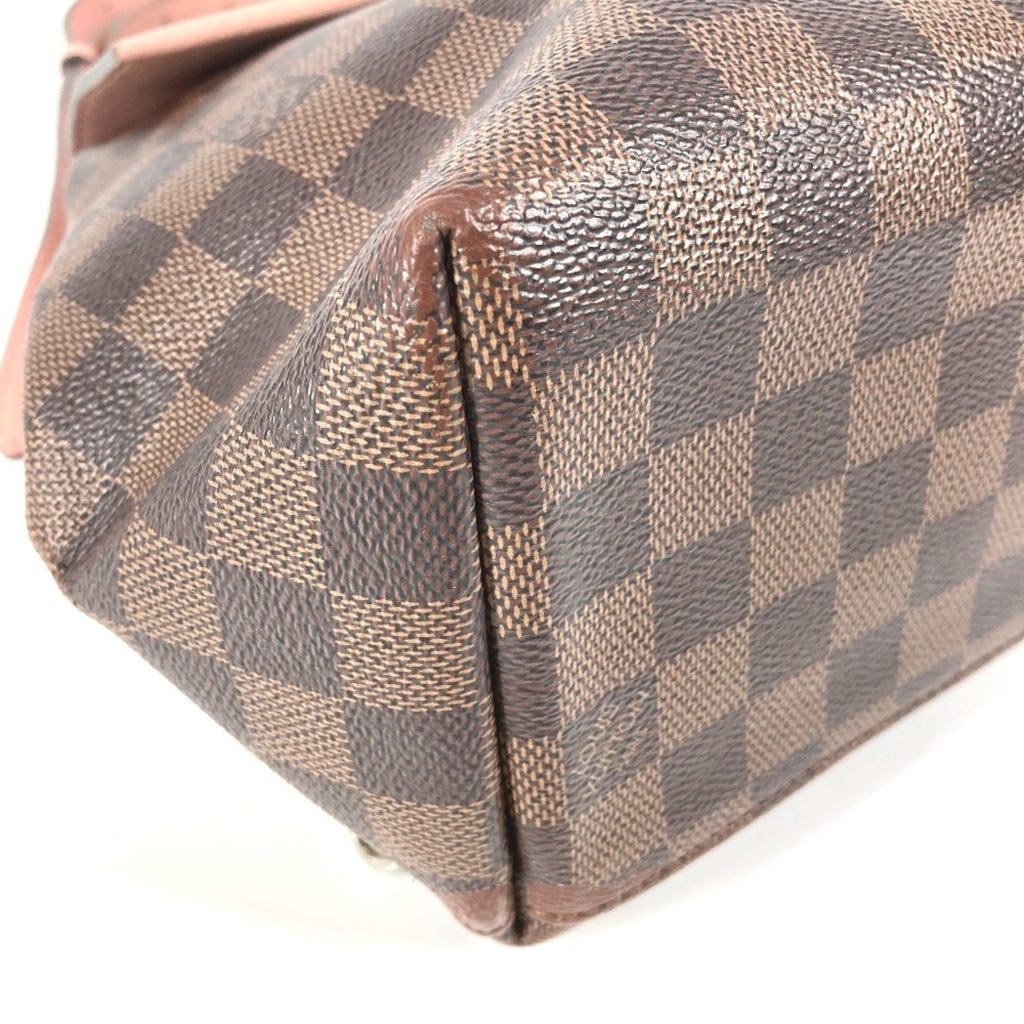 Louis Vuitton Brown Pink Damier Canvas Backpack Handbag