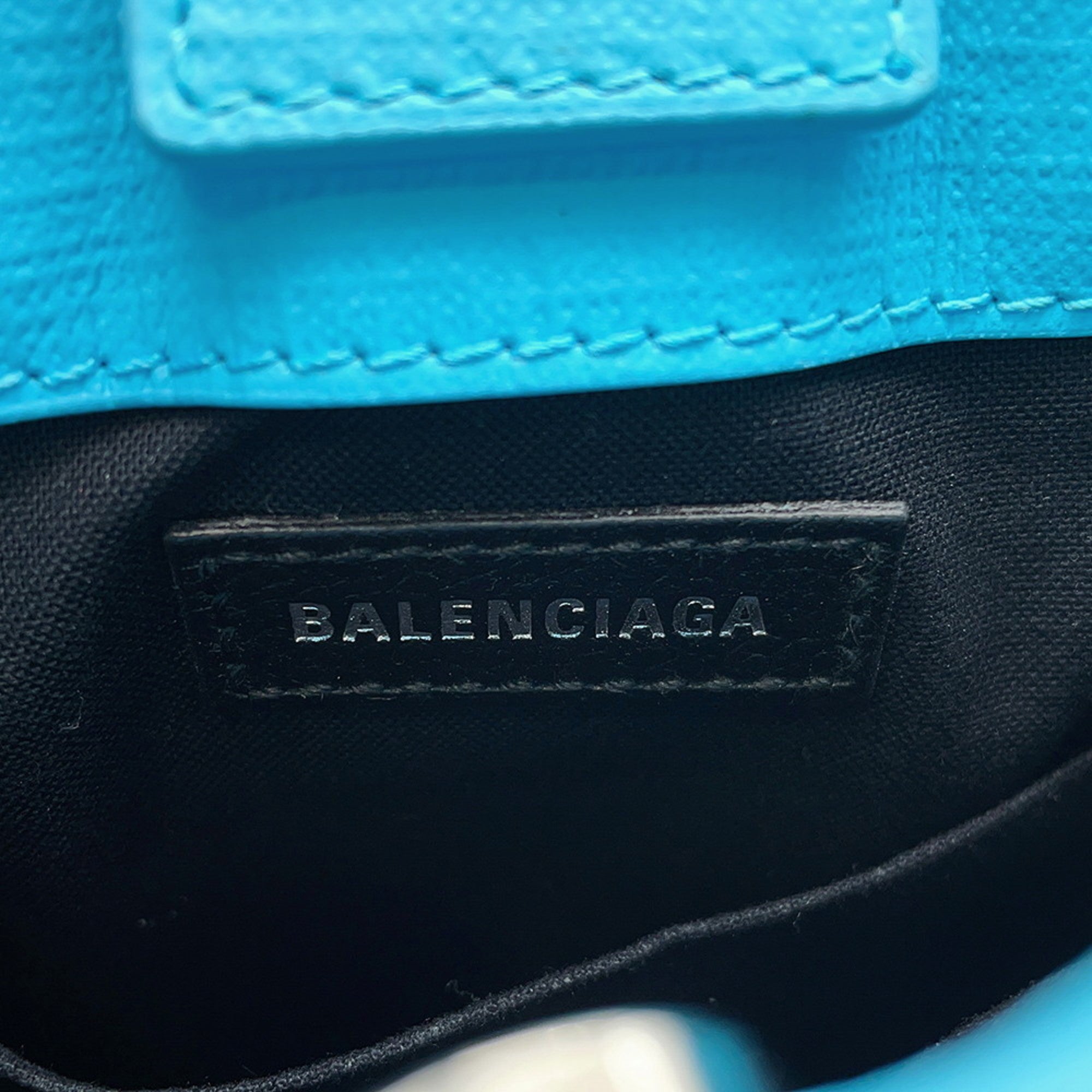 Balenciaga Light Blue Leather Handbag Shoulder