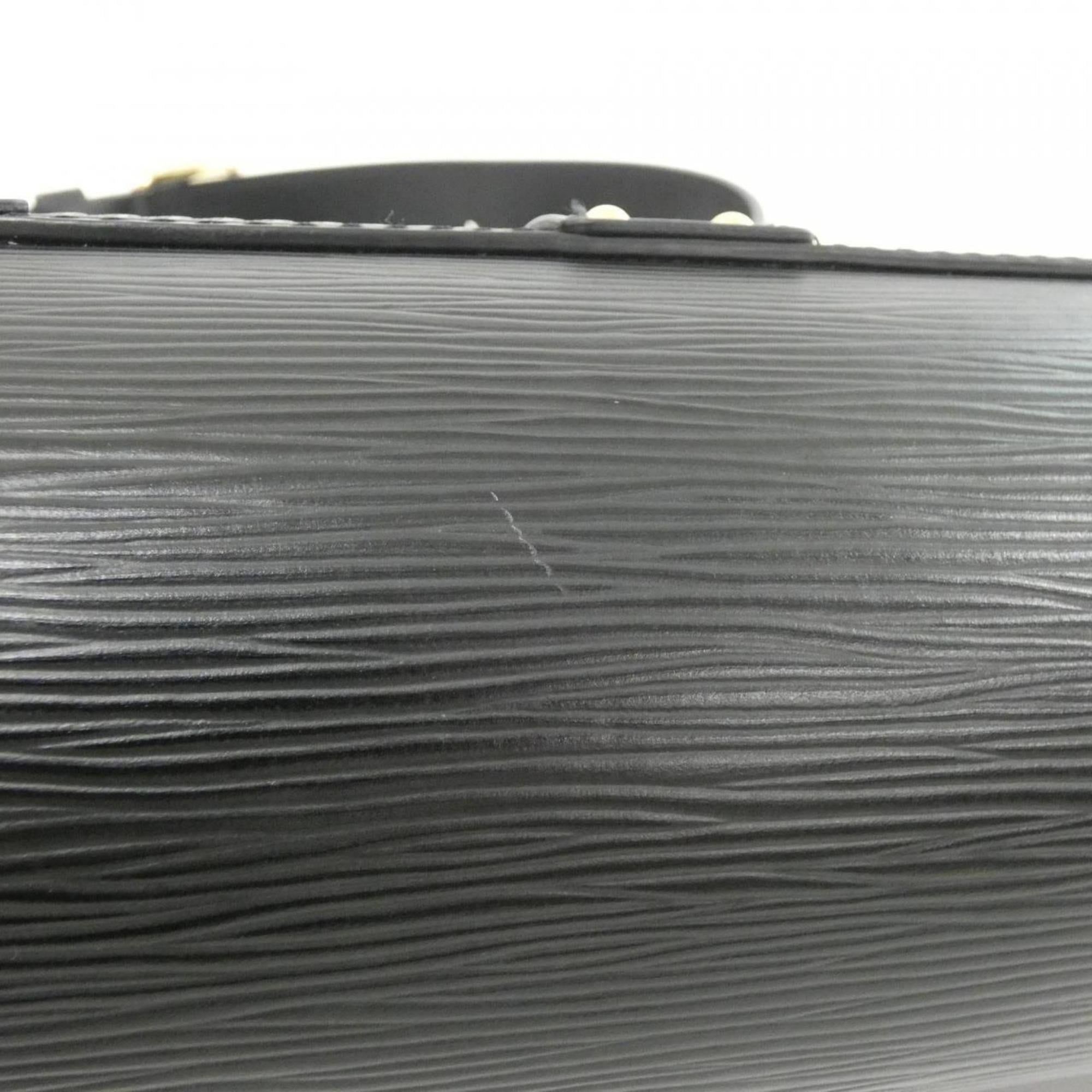 Louis Vuitton Black Leather Shoulder Bag
