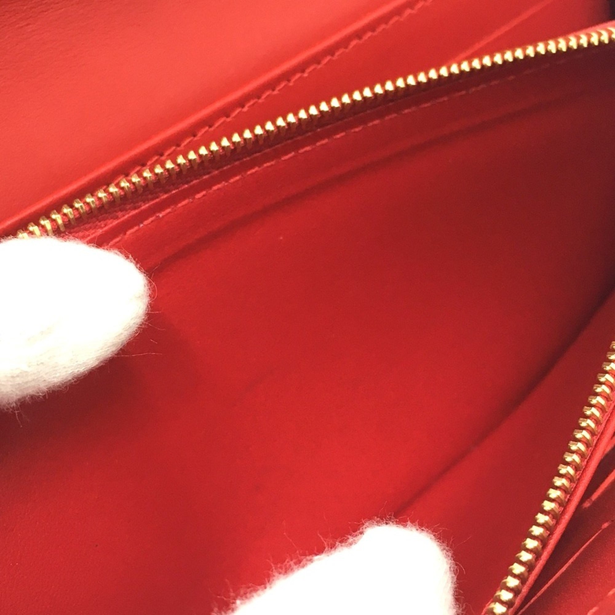 Louis Vuitton Cerise Red Color Monogram Vernis Long Wallet