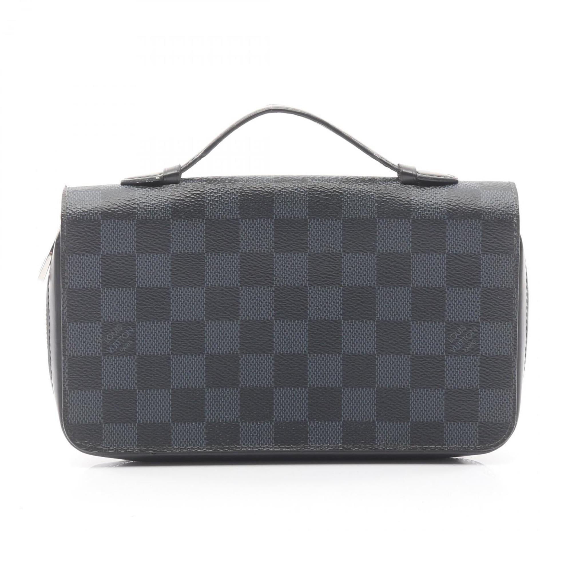 Louis Vuitton Black Damier Graphite Damier Graphite Long Bill Wallet