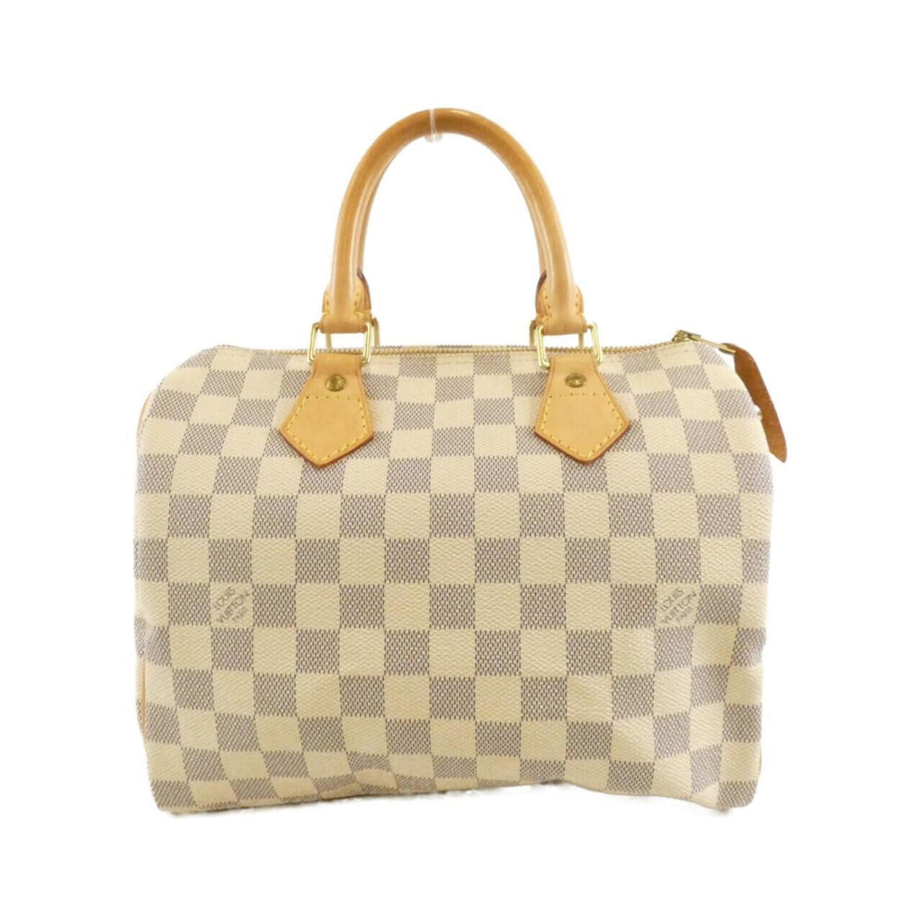 Louis Vuitton Azur White Coated Canvas Boston Bag
