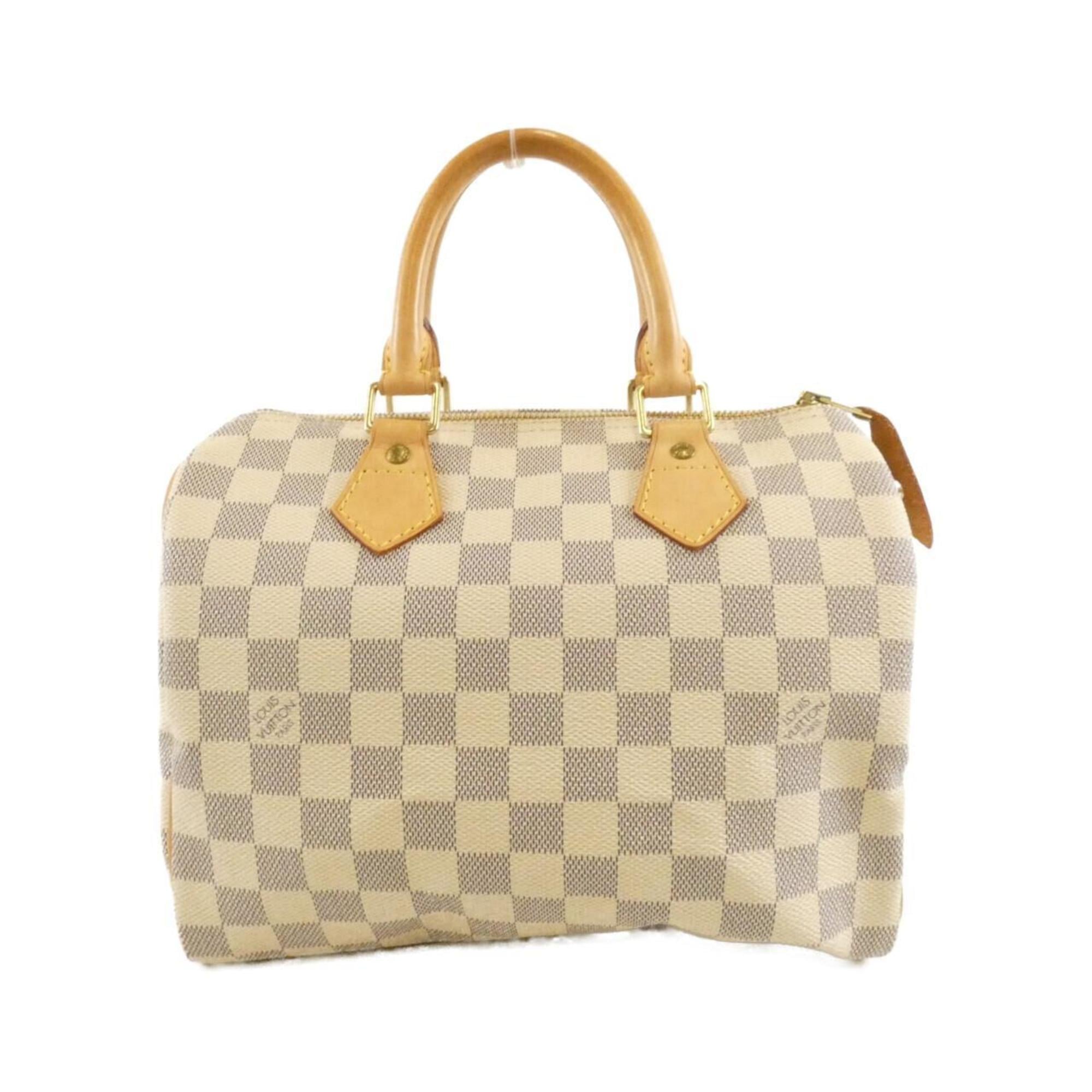 Louis Vuitton Azur White Coated Canvas Boston Bag