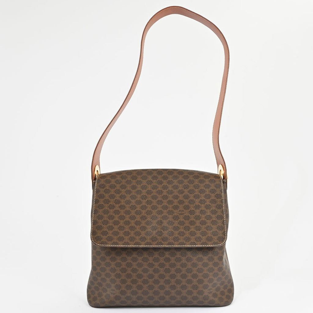 Celine Brown Pvc Leather Shoulder Bag