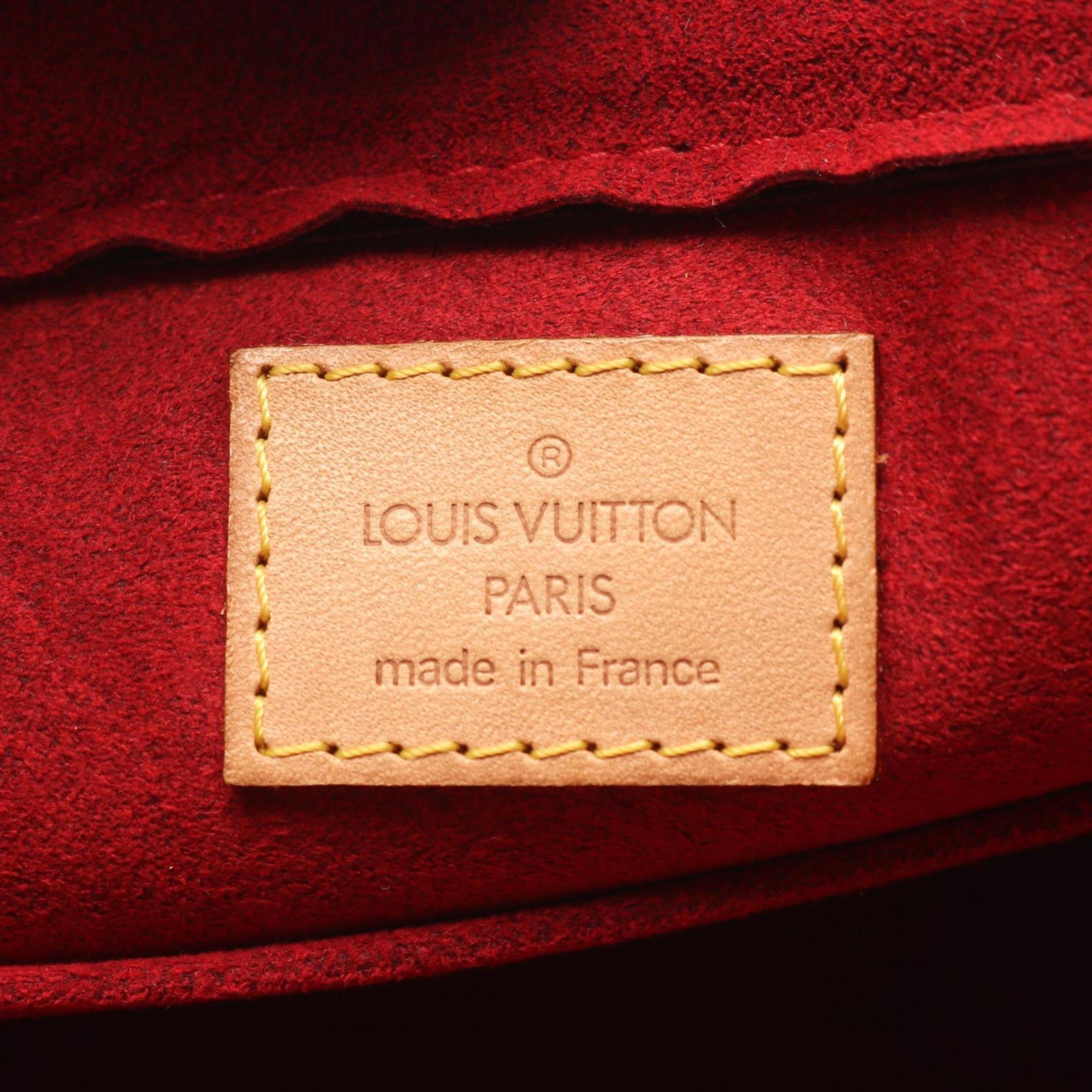 Louis Vuitton Brown Coated Canvas Leather Shoulder Bag