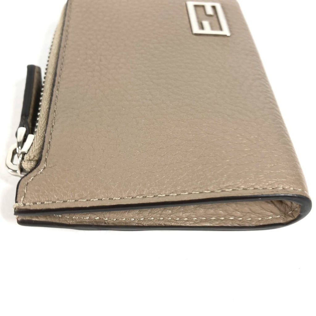 Fendi Beige Leather Coin Purse/Coin Case