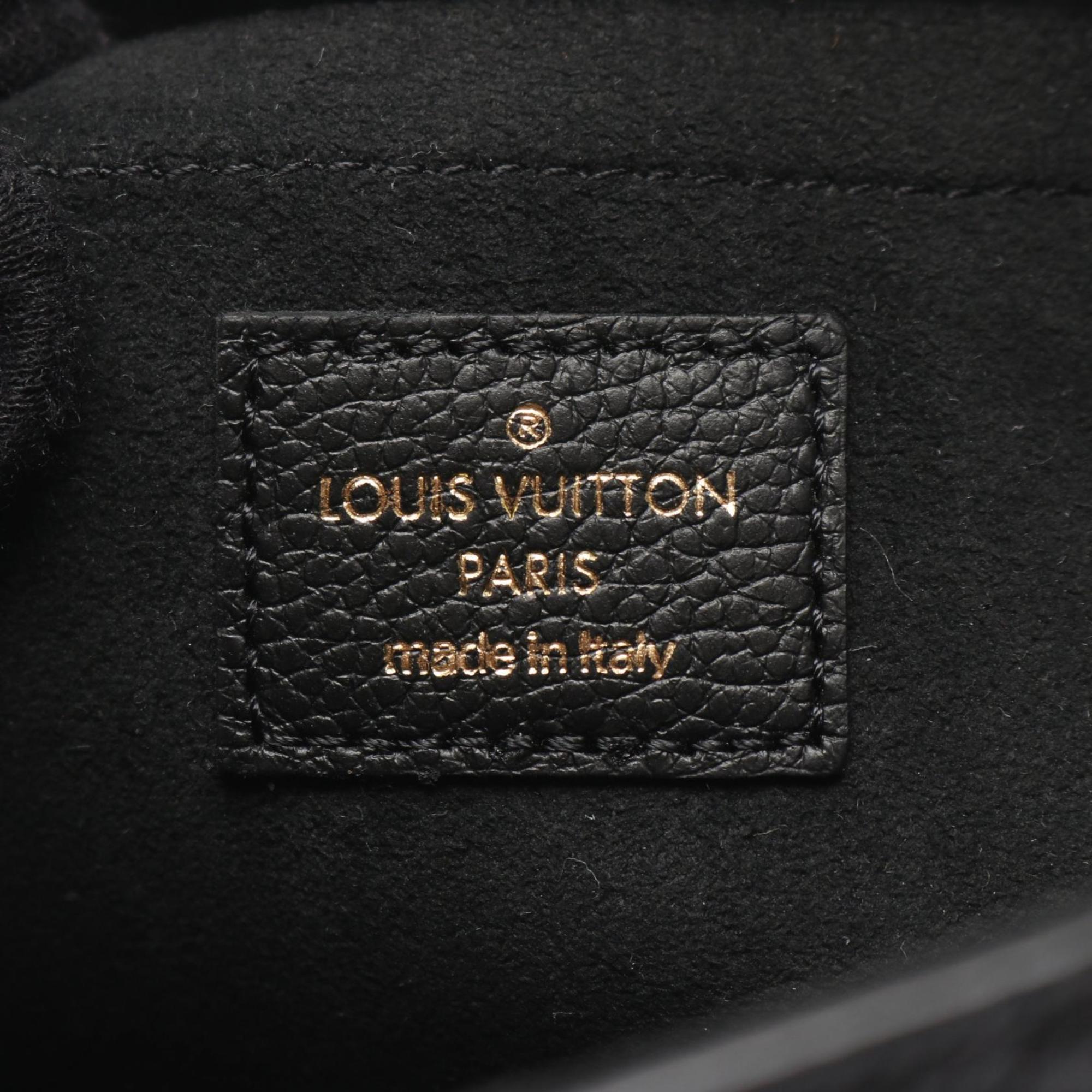 Louis Vuitton Black Noir Monogram Empreinte Pochette Shoulder Bag