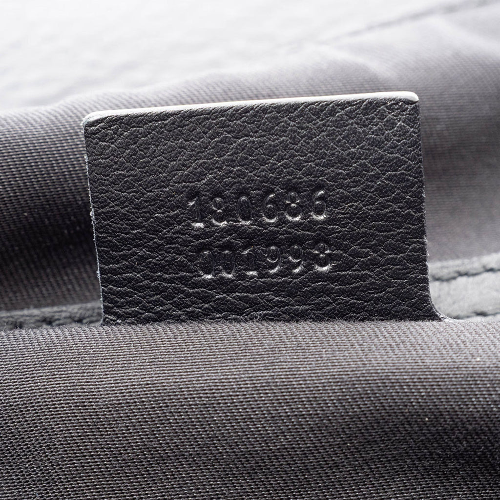 Gucci Black Leather Shoulder Bag (Pre-Owned)