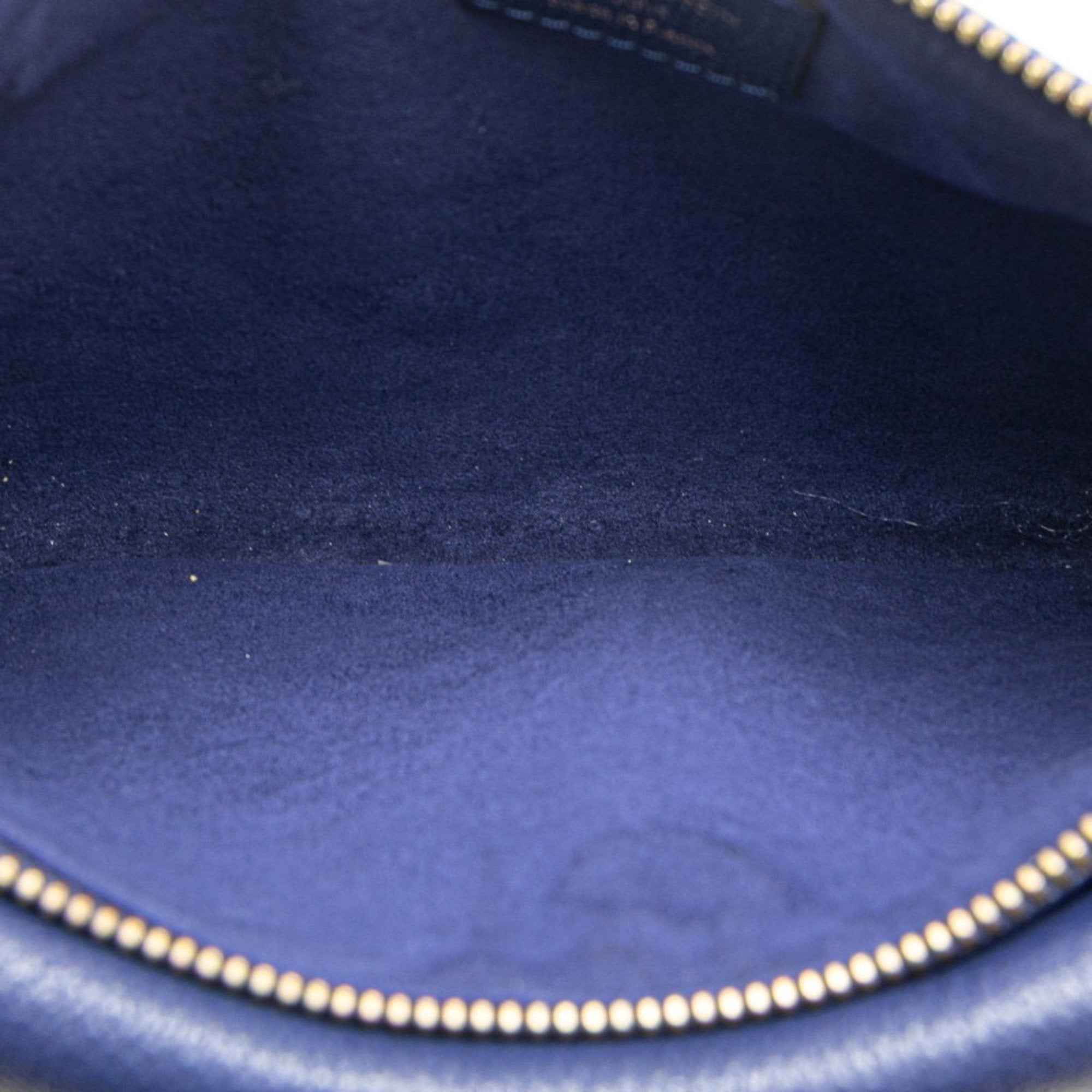 Louis Vuitton Blue Leather Shoulder Bag