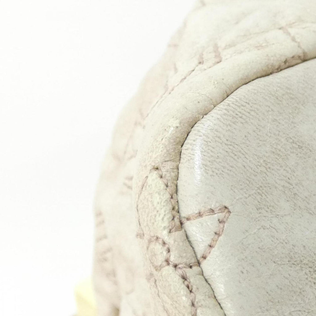 Louis Vuitton Beige Leather Shoulder Bag