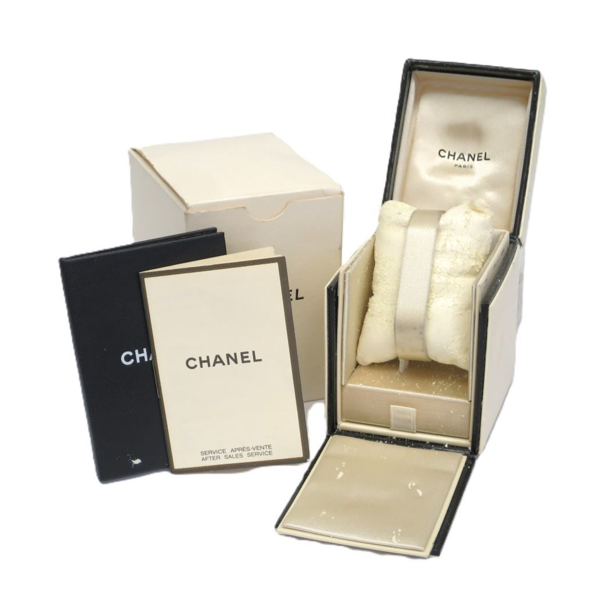 Chanel Premiere Rock Quartz Watch Plated Metal And Leather Watch