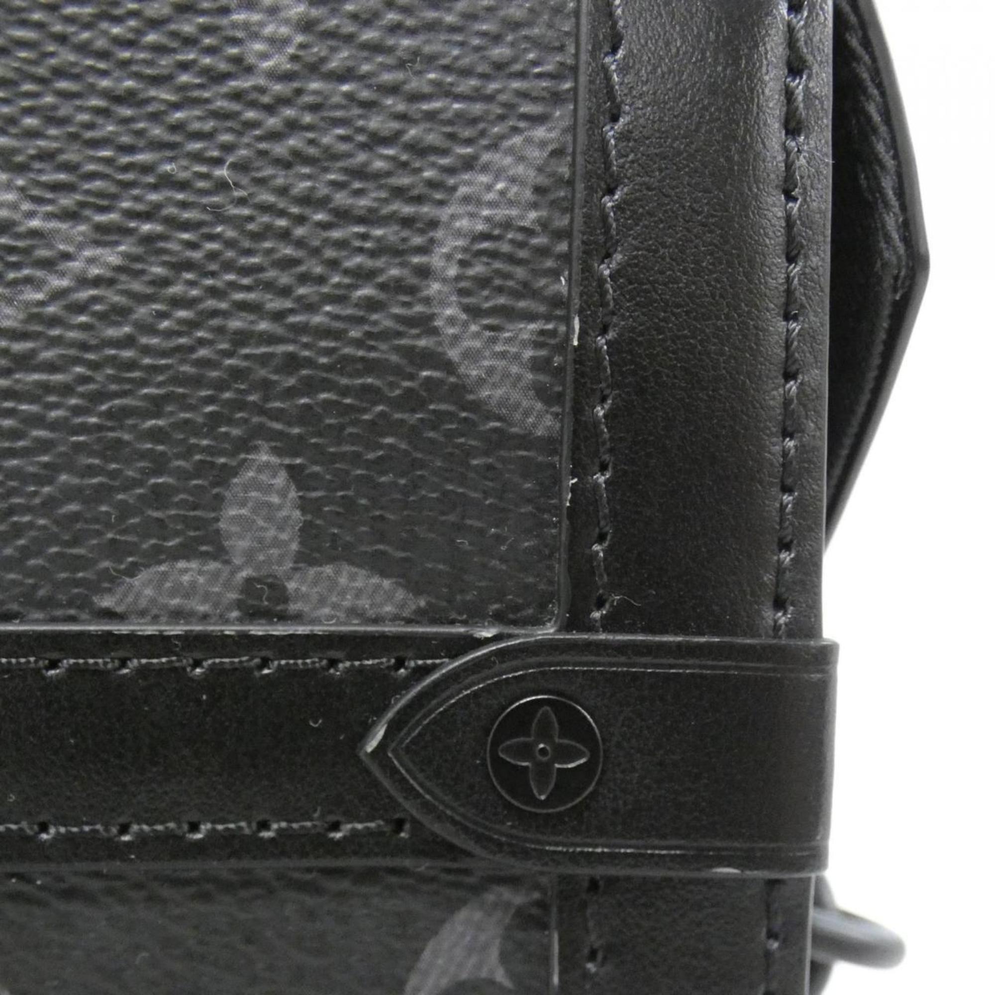 Louis Vuitton Black Coated Canvas Shoulder Bag