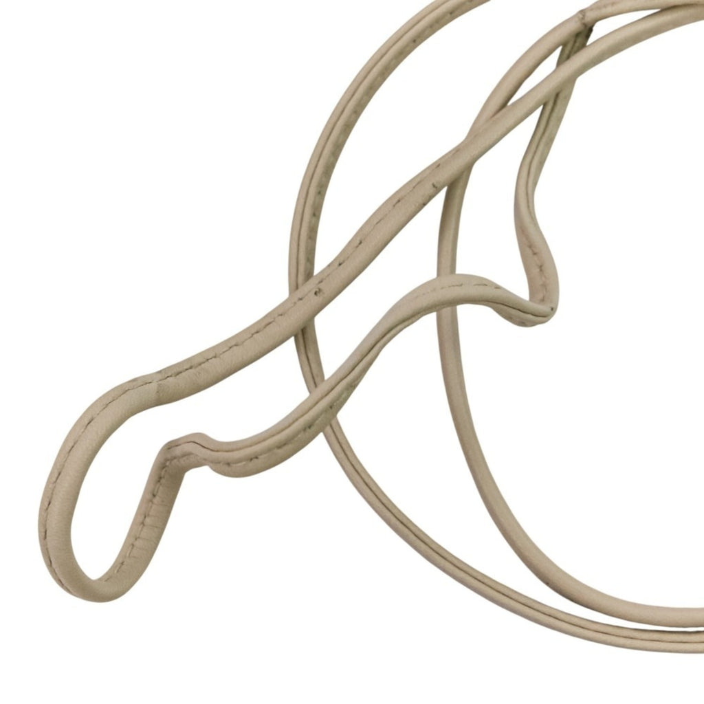 Bottega Veneta Ivory Leather Shoulder Bag