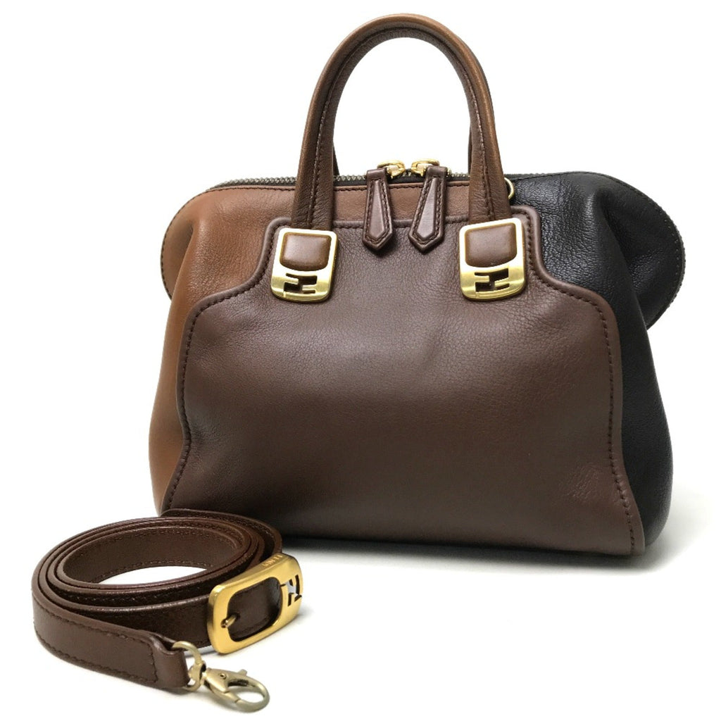 Fendi Brown Leather Handbag