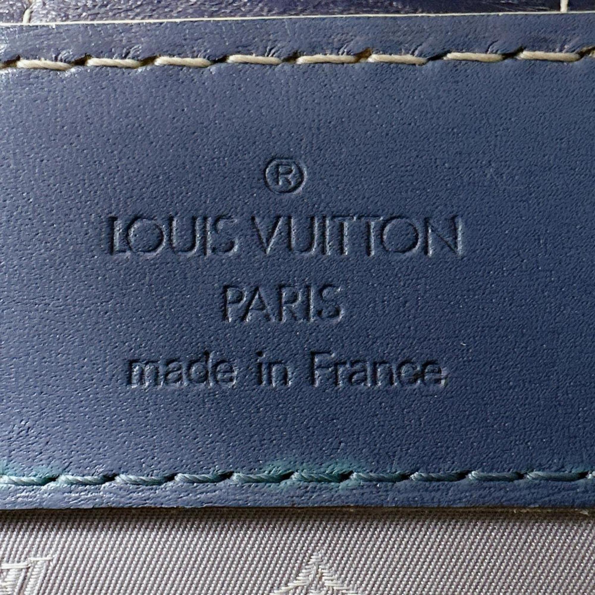 Louis Vuitton Blue Leather Handbag