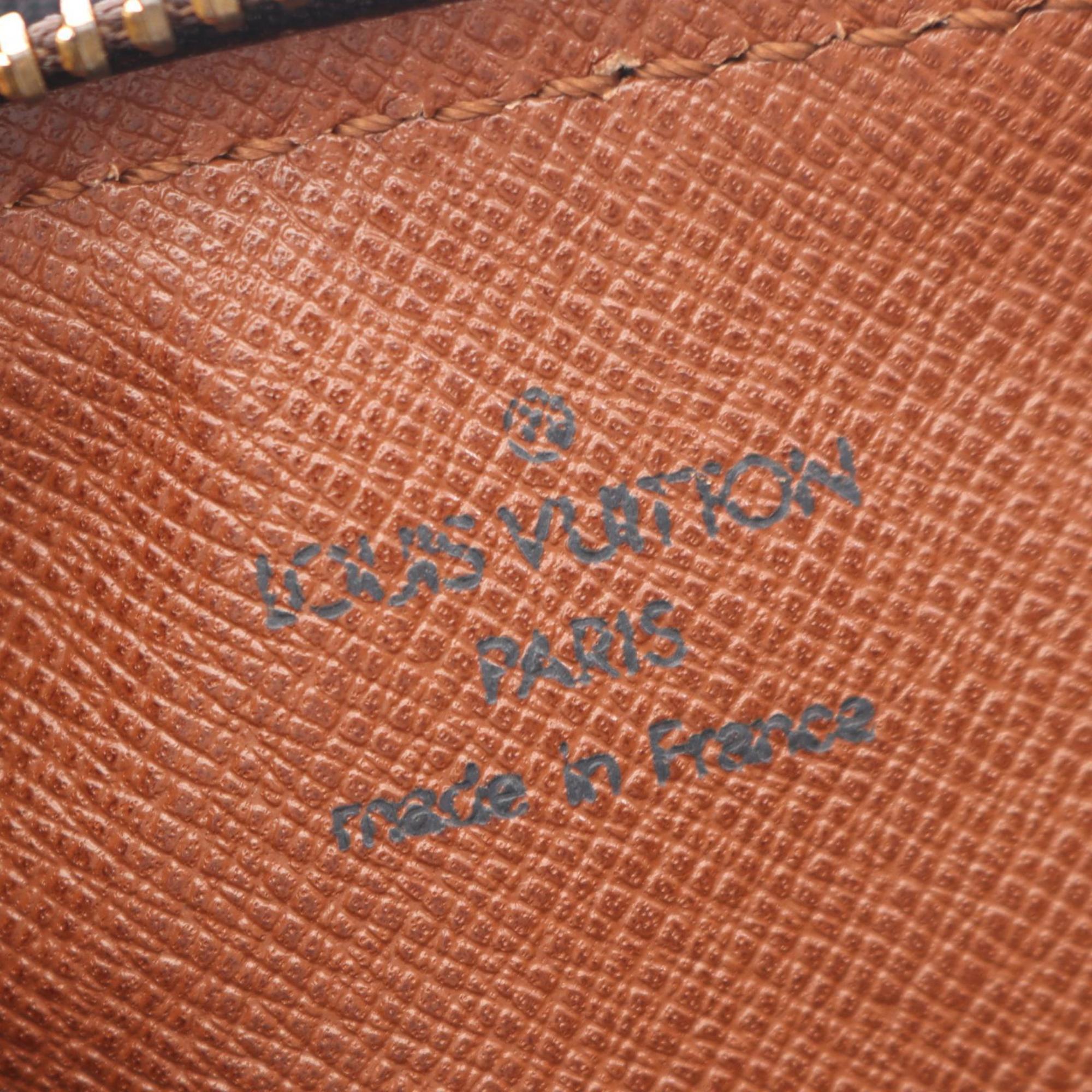 Louis Vuitton Brown Monogram Coated Canvas Leather Handbag