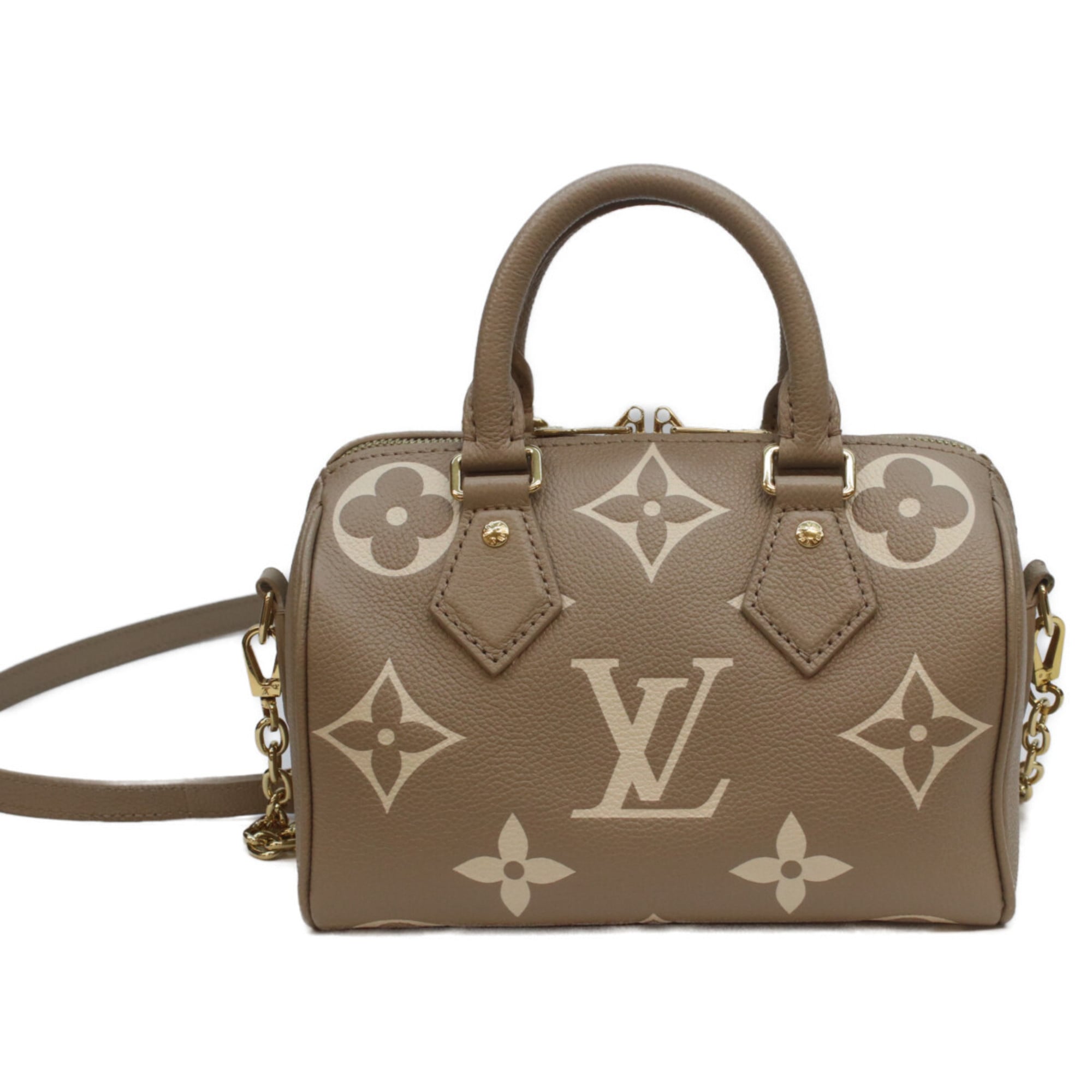Louis Vuitton Grayish Tourterelle Monogram Empreinte Boston Bag