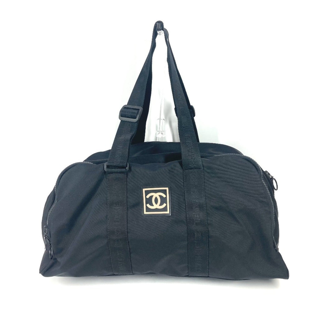Chanel Black Nylon Boston Bag Shoulder Bag