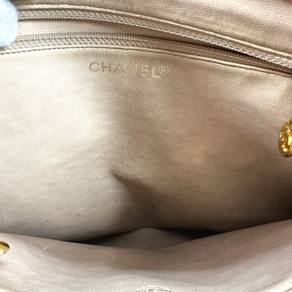 Chanel Pink Grained Calfskin Shoulder Bag Tote Bag