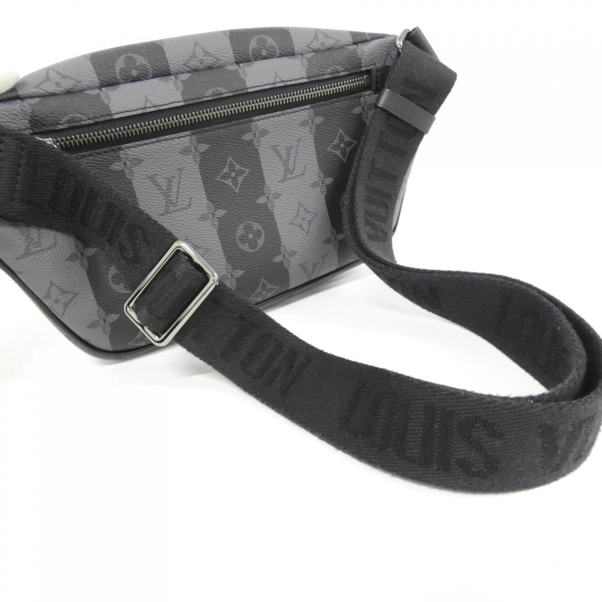 Louis Vuitton Black Coated Canvas Shoulder Bag