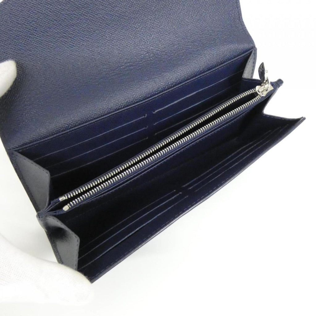 Louis Vuitton Indigo Leather Long Wallet