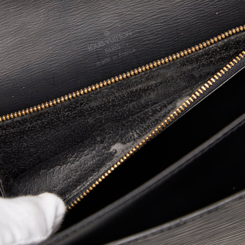 Louis Vuitton Black Noir Leather Shoulder Bag