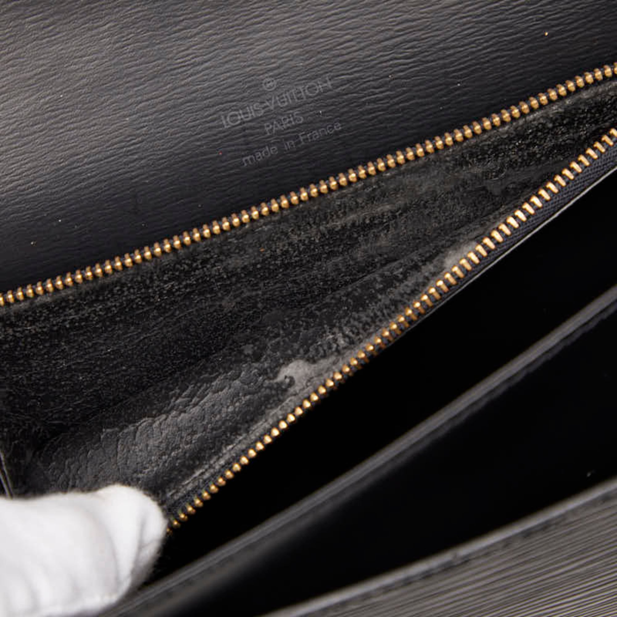 Louis Vuitton Black Noir Leather Shoulder Bag