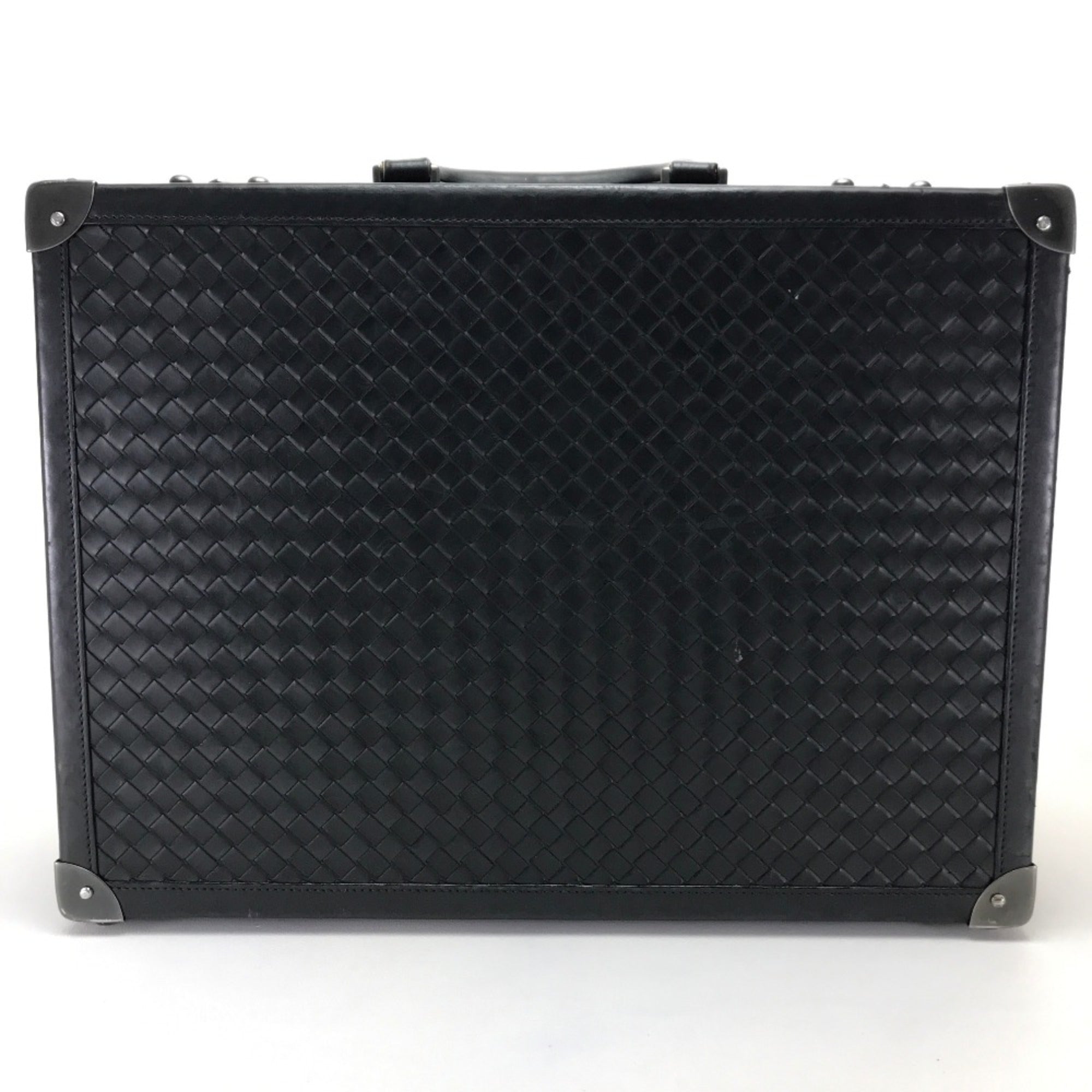 Bottega Veneta Black Leather Briefcase
