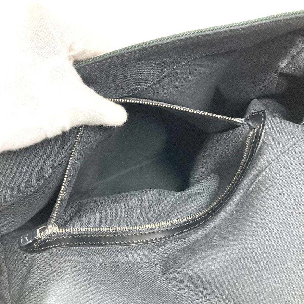 Louis Vuitton Ardoise Black Khaki Taiga Leather Nylon Leather Messenger Bag Shoulder Bag