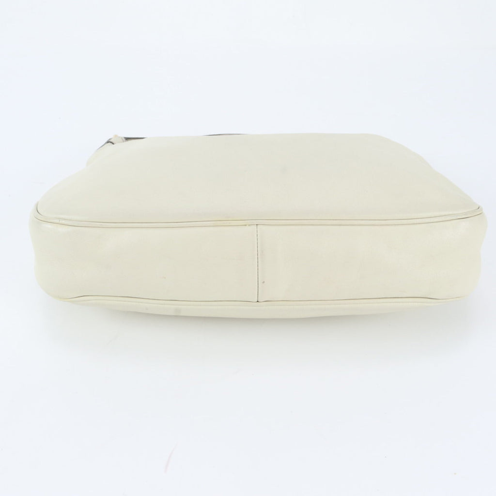 Gucci Beige Leather Handbag Shoulder Bag (Pre-Owned)