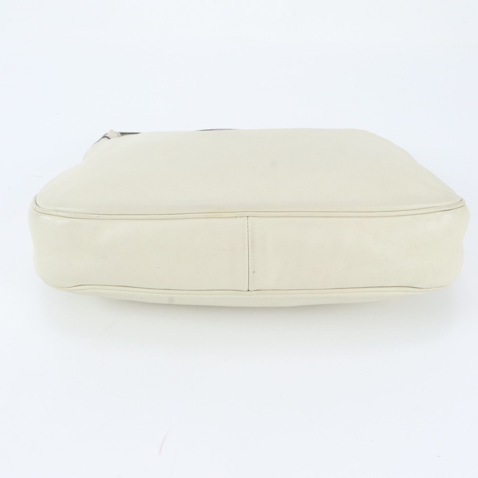Gucci Beige Leather Handbag Shoulder Bag (Pre-Owned)