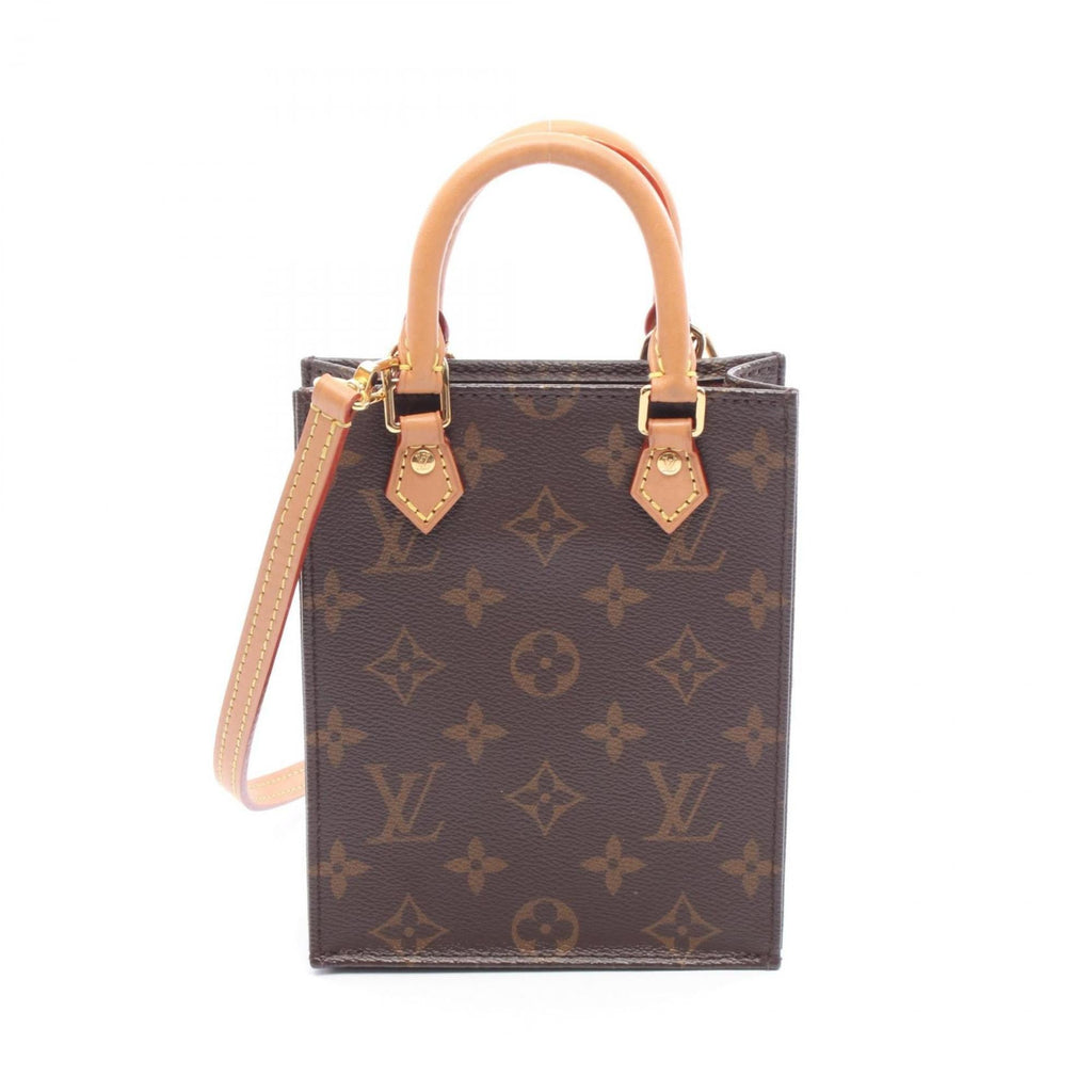 Louis Vuitton Brown Coated Canvas Leather Handbag