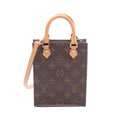 Louis Vuitton Brown Coated Canvas Leather Handbag