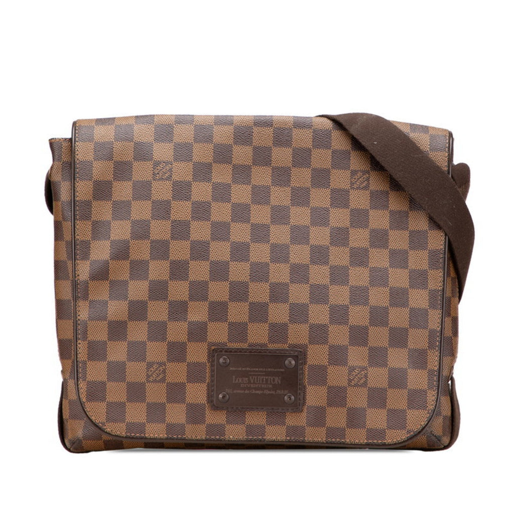 Louis Vuitton Brown Pvc Leather Shoulder Bag