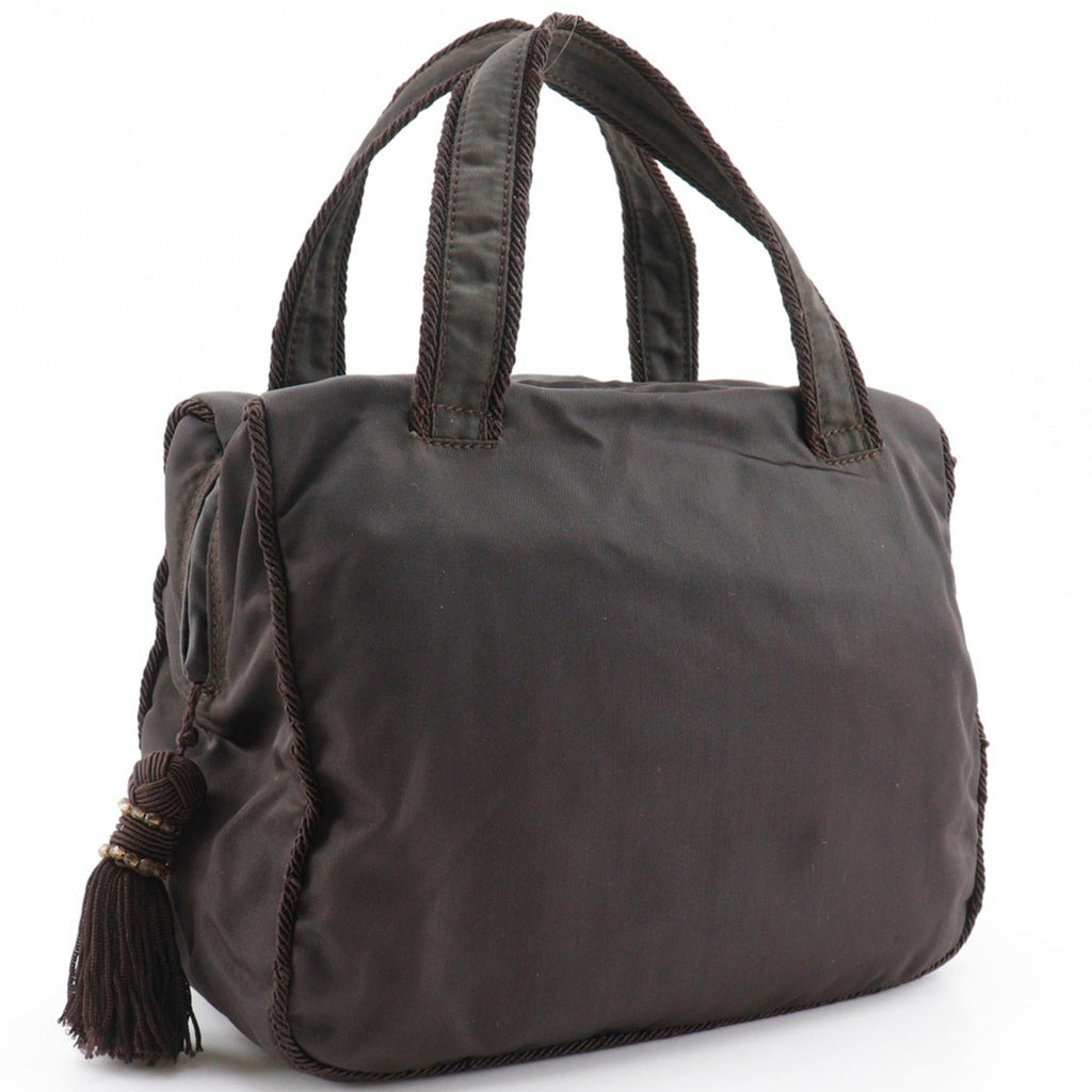 Prada Brown Nylon Handbag