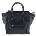 Celine Luggage Black Leather Handbag