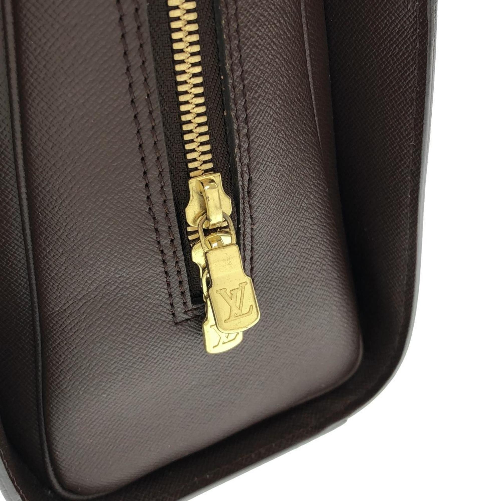 Louis Vuitton Damier Ebene Coated Canvas Handbag
