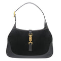 Gucci Black Suede Leather Handbag Shoulder Bag (Pre-Owned)