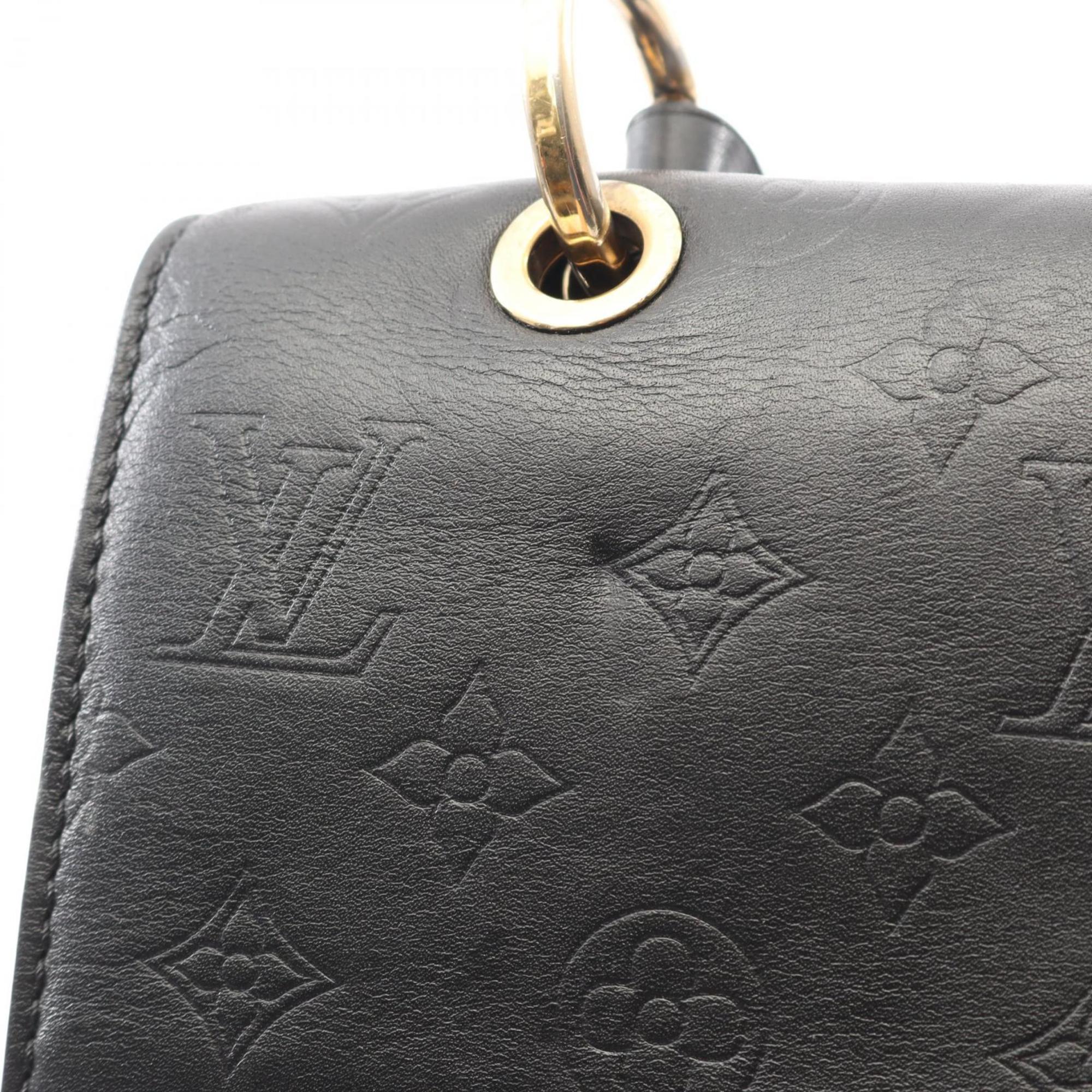 Louis Vuitton Black Leather Handbag
