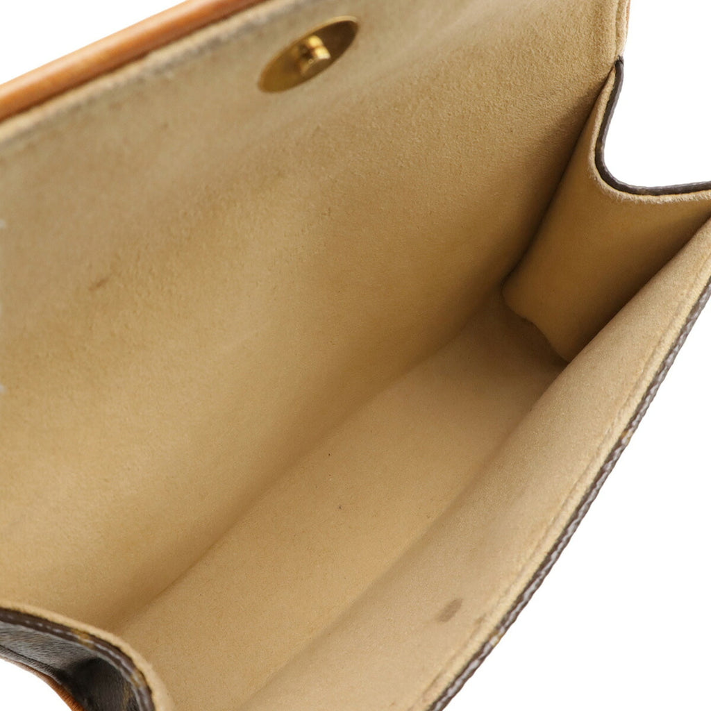 Louis Vuitton Brown Monogram White Monogram Clutch Bag Pochette Pouch