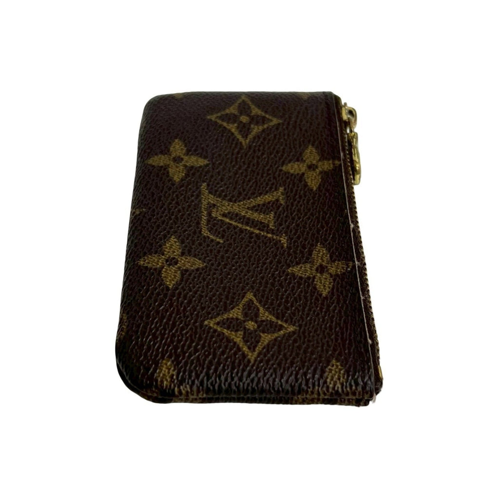Louis Vuitton Brown Leather Pvc Coin Purse/Coin Case