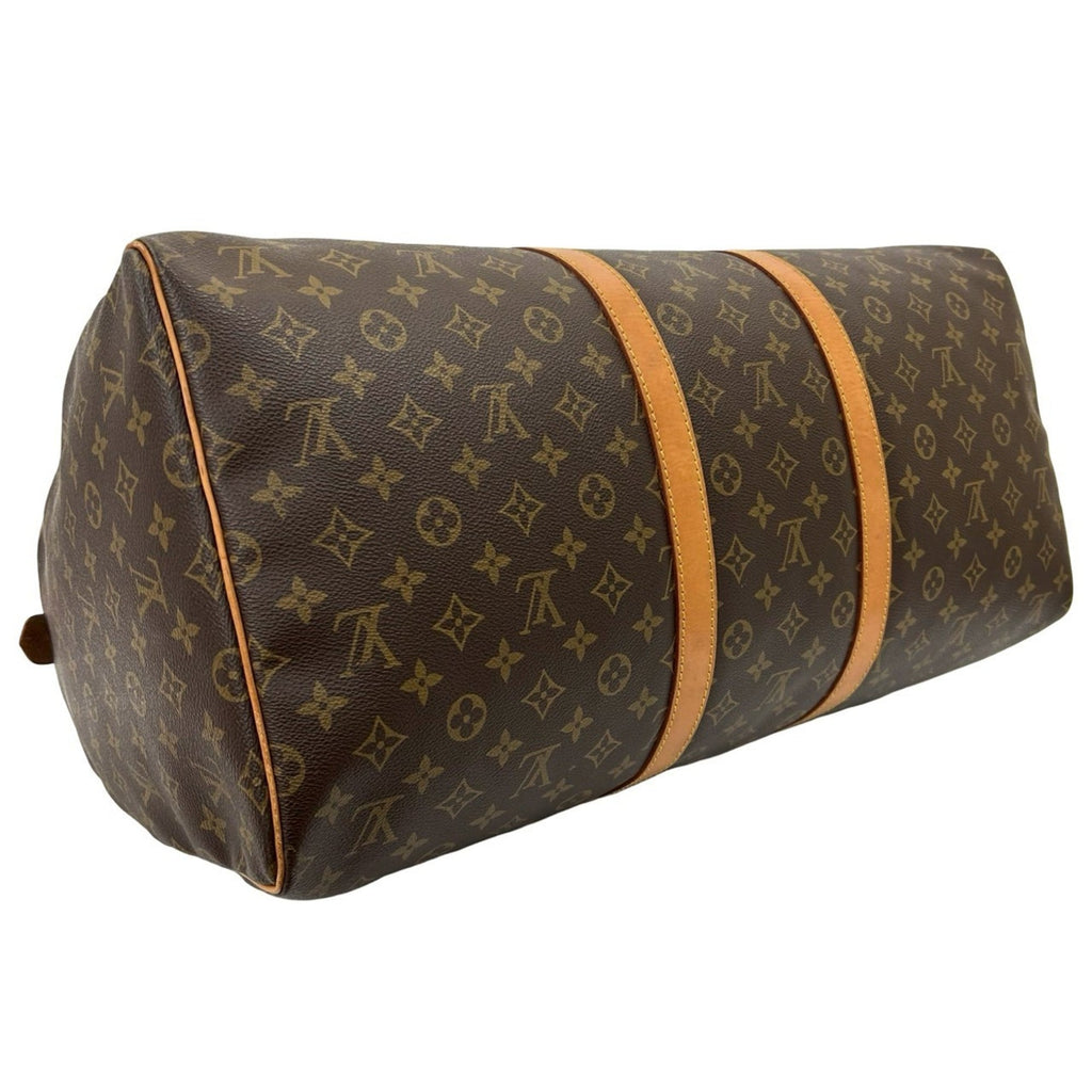 Louis Vuitton Brown Leather Pvc Boston Bag