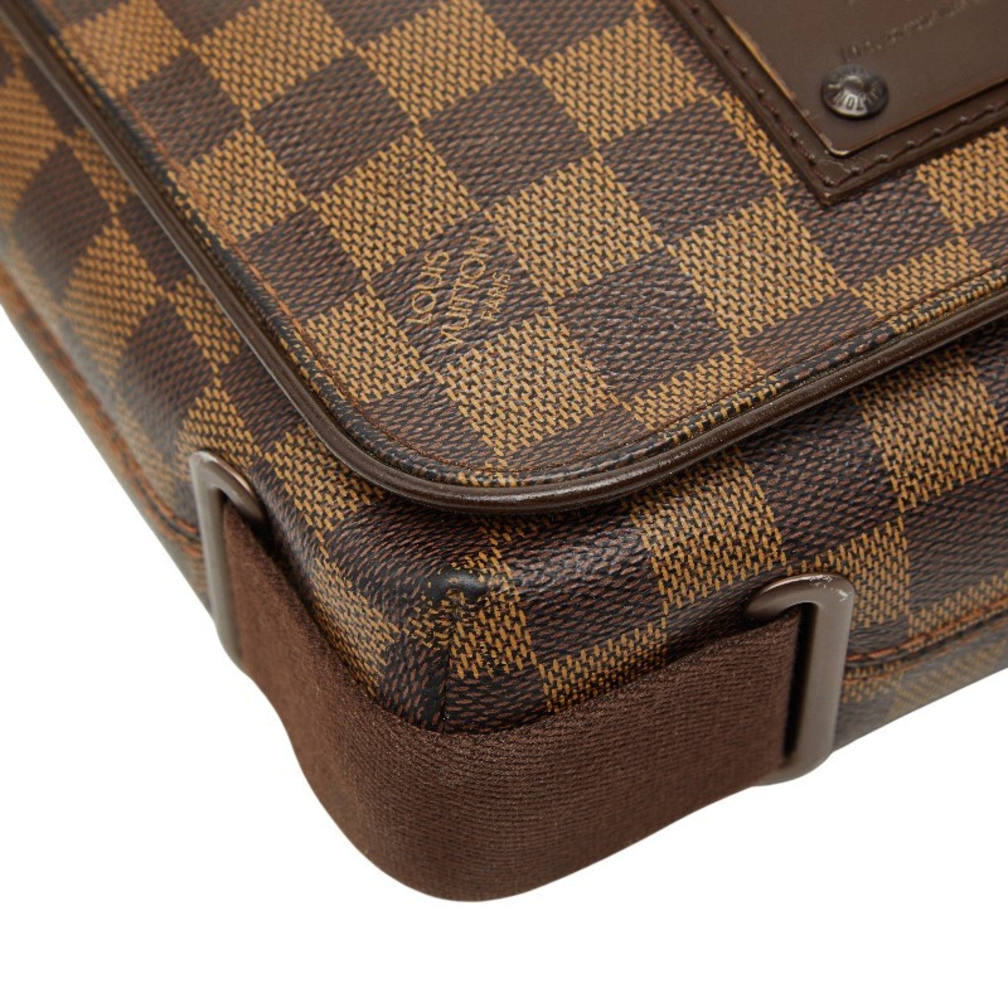 Louis Vuitton Brown Pvc Leather Shoulder Bag