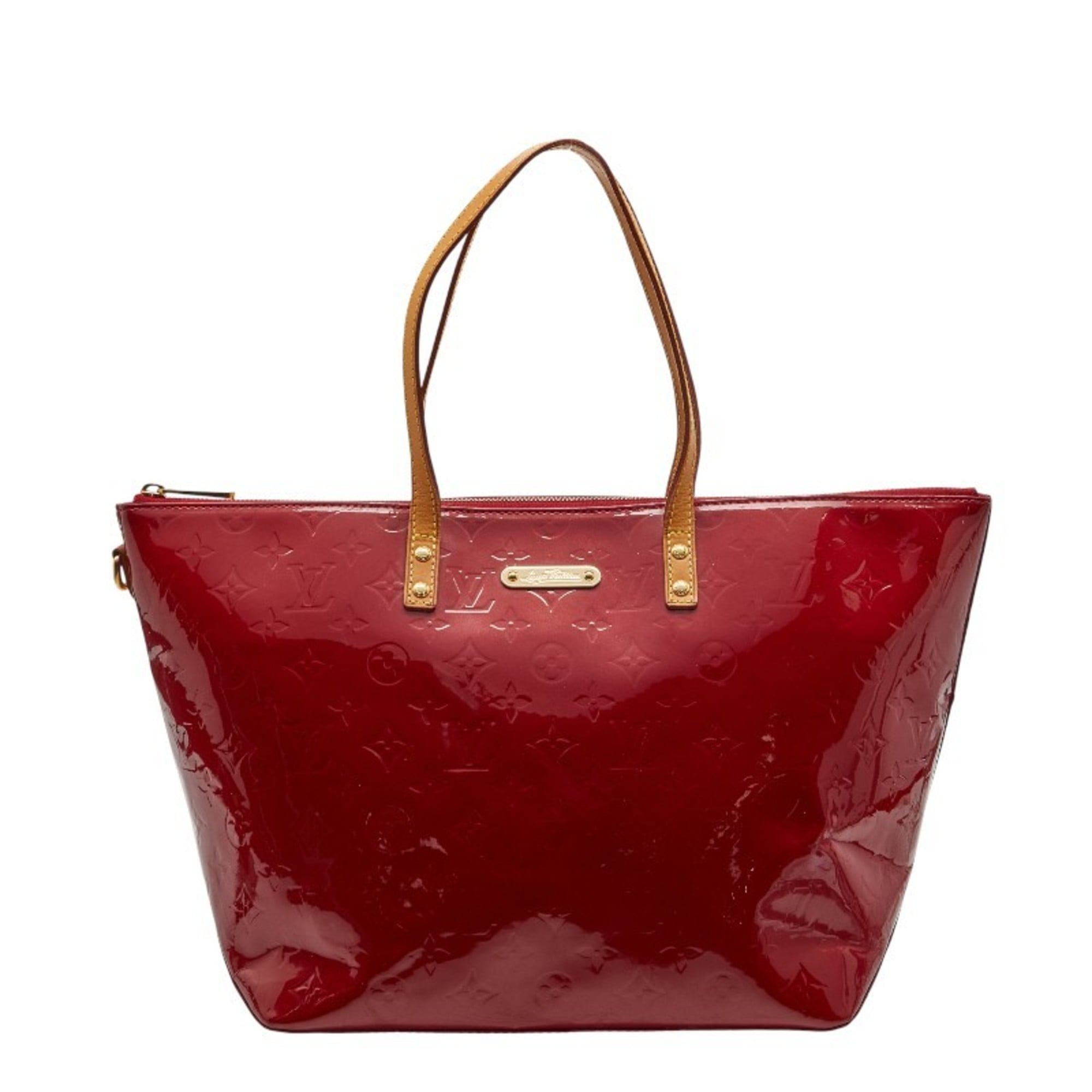 Louis Vuitton Pomme D'amour Red Color Patent Leather Handbag Tote Bag