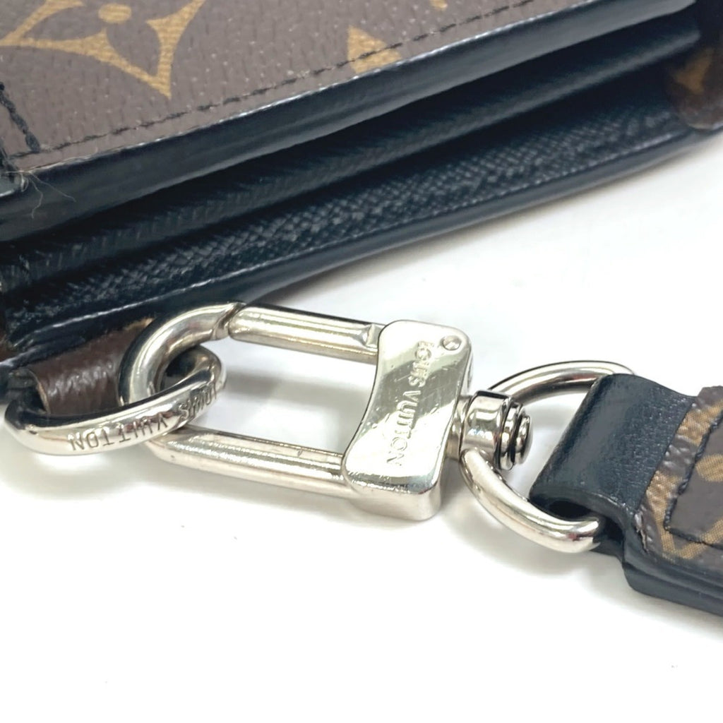 Louis Vuitton Monogram Macassar Black Brown Monogram Long Wallet