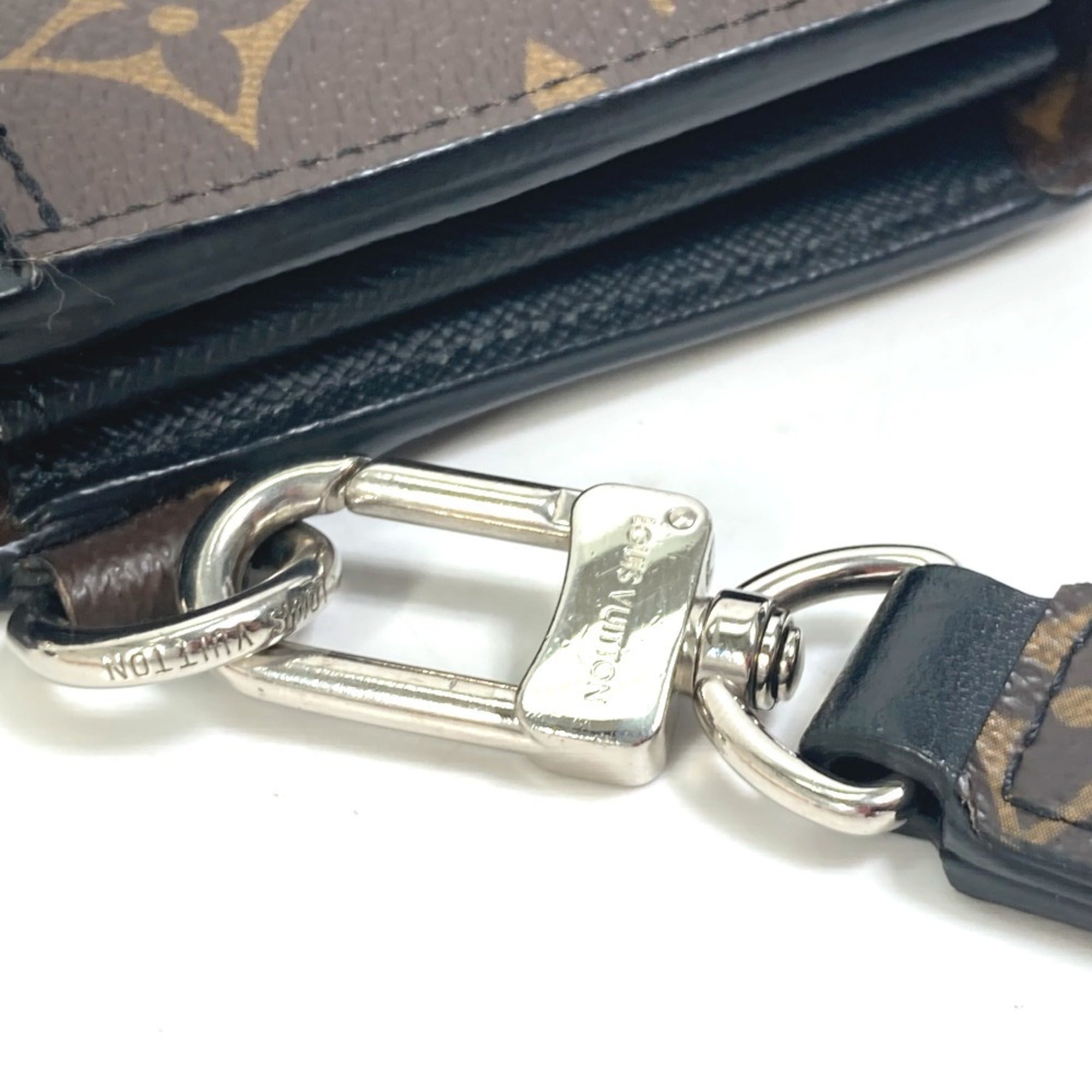 Louis Vuitton Monogram Macassar Black Brown Monogram Long Wallet