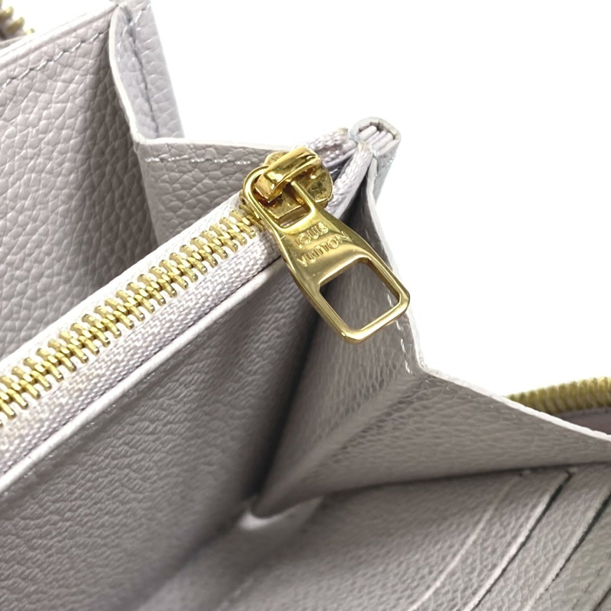 Louis Vuitton Monogram Empreinte Gray Monogram Empreinte Long Wallet