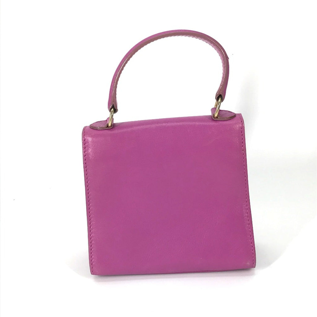 Celine Purple Leather Handbag